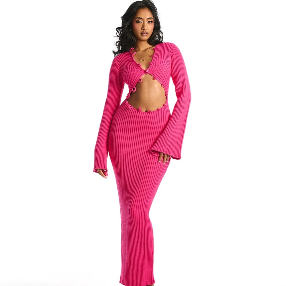 Hanifa Bold Pink Nikita dress